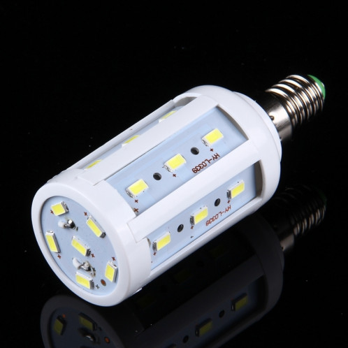 Ampoule de maïs de cas de 5W PC, E14 380LM 24 LED SMD 5730, CA 85-265V (lumière blanche) SH18WL1612-010