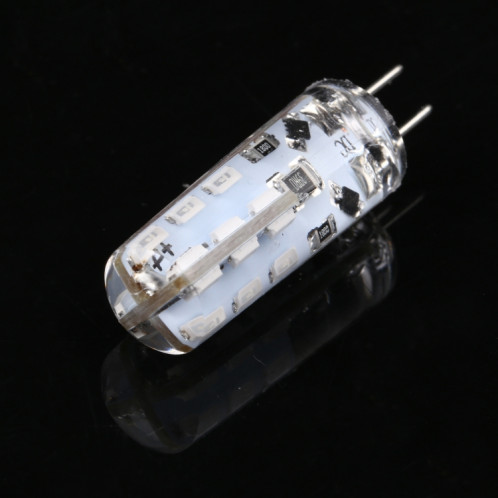 G4 24 LEDS SMD 3014 LED ampoule de maïs à LED, DC 12V (lumière bleue) SH77BL1380-05