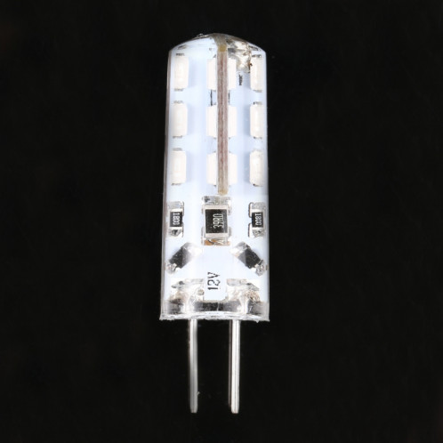 G4 24 LEDS SMD 3014 LED ampoule de maïs à LED, DC 12V (lumière bleue) SH77BL1380-05