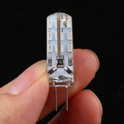 G4 24 LEDS SMD 3014 LED ampoule de maïs à LED, DC 12V (lumière verte) SH77GL1260-05