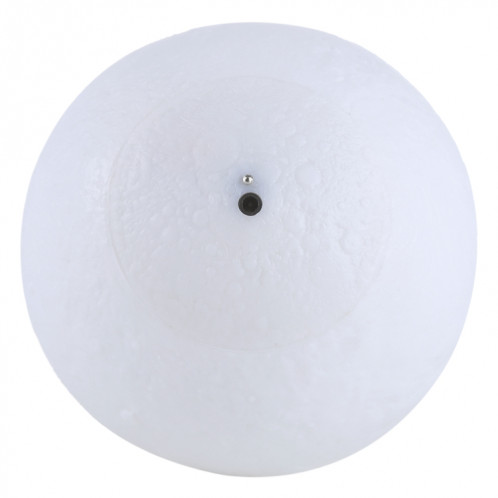 1W 3D Print Moon Lampe USB de charge Touch Control 7-couleur changeant LED Lumière de nuit économie d'énergie avec support en bois Base, Diamètre: 8cm S1203C1564-013