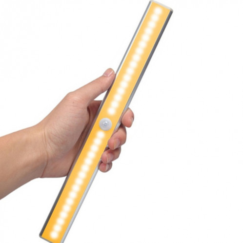 2.8W 30 LED blanc chaud grand écran capteur de corps humain intelligent lumière LED couloir armoire lumière, Version de chargement USB SH1214937-010