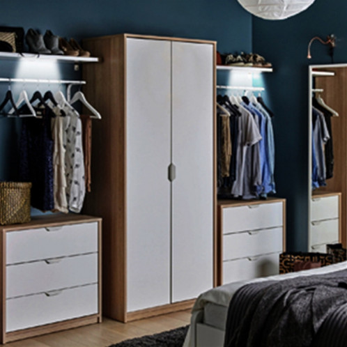 2W 10 LED lumière blanche chaude écran large capteur de corps humain intelligent lumière LED couloir armoire lumière, Version batterie SH12271519-010