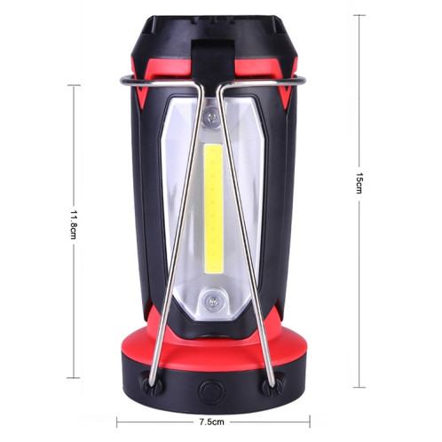 Lampe de camping multifonctionnelle de chargement USB tente extérieure lampe portable lampe de poche lampe de table (rouge) SH241R687-010