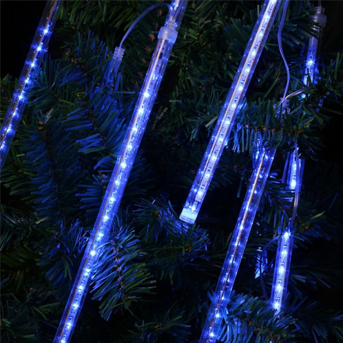 50cm 8 Tubes DIP Météores Pluie Lumière, LED Lumière Décorative, Diamètre du Tube: 1.2cm, AC 100-240V, US, En Option (Lumière Bleue) SH71BL1508-012