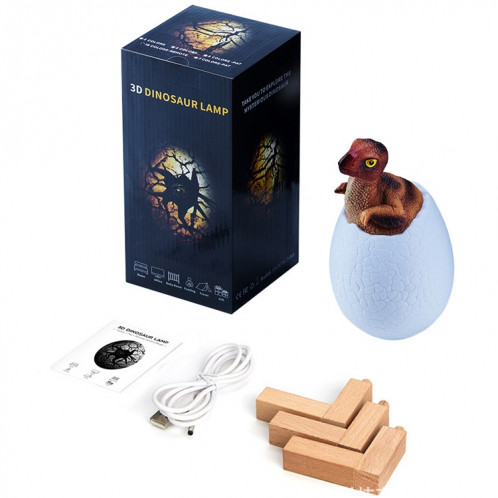 Voler la veilleuse décorative 3D de forme créative de dragon d'oeuf, version de tapotement de 3 couleurs SH13361550-010