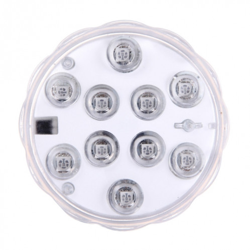 Lumière submersible imperméable de LED, 10 LEDs Cylindre télécommandé avec le contrôleur à distance, gamme de contrôle à distance (dans la zone ouverte): 24-30 pieds SH13421495-012