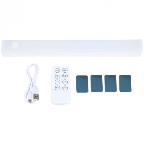Barre lumineuse d'urgence à LED de 30 cm avec chargement USB avec télécommande (blanc) SH526W1512-06