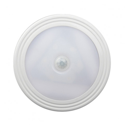 0.3W lumière blanche de forme ronde LED lumière de capteur PIR, 6 LED 30 LM SMD-3528 pour armoires SH94WL748-013
