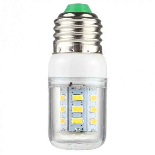 E27 24 LEDs 3W lumière blanche de maïs LED, SMD 5730 ampoule à économie d'énergie, DC 12-30V SH30WL408-08