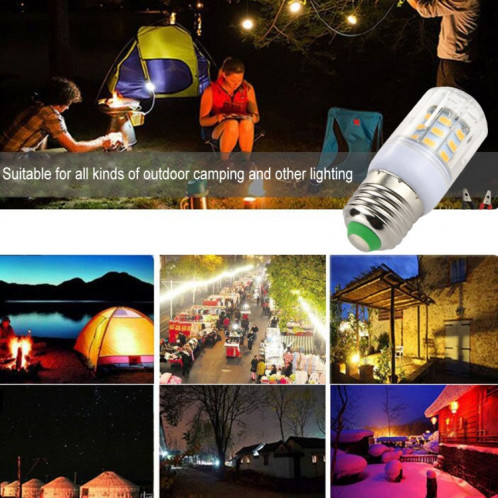 E27 27 LEDs 3W blanc chaud LED lumière de maïs, SMD 5730 ampoule à économie d'énergie, DC 12V SH31WW163-06
