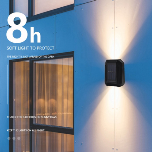 Applique Solaire 6 LED Extérieur Jardin Décoratif Up And Down Light (Blanc Chaud) SH70WW1942-09