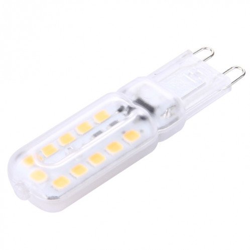 G9 3W 300LM 22 LED SMD 2835 Couvercle Transparent Lampe Maïs, AC 110V (Blanc Chaud) SH70WW1233-07