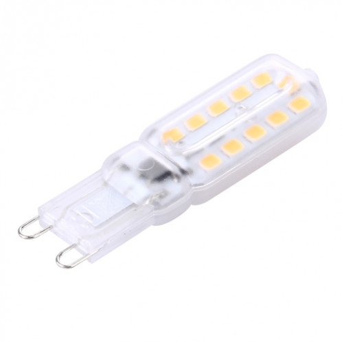 G9 3W 300LM 22 LED SMD 2835 Couvercle Transparent Lampe Maïs, AC 110V (Blanc Chaud) SH70WW1233-07