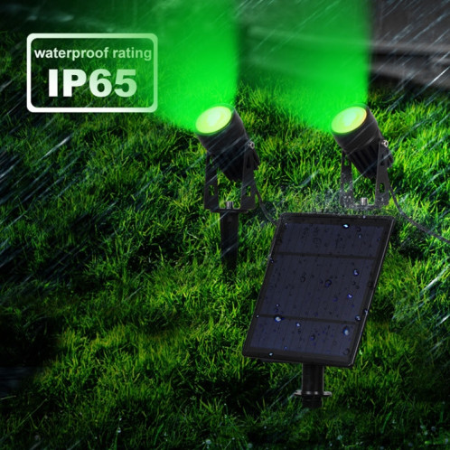 3W One for Three Solar Spotlight Outdoor IP65 Lampe de pelouse à induction étanche à contrôle de la lumière, Flux lumineux: 300-400lm (Fixation cyclique RVB) SH21821752-013