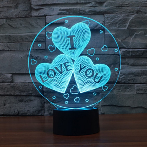 7 couleurs décoloration Creative Visual stéréo lampe 3D Touch Switch Control LED lumière bureau lampe nuit lumière nouveauté cadeau SH2299571-012