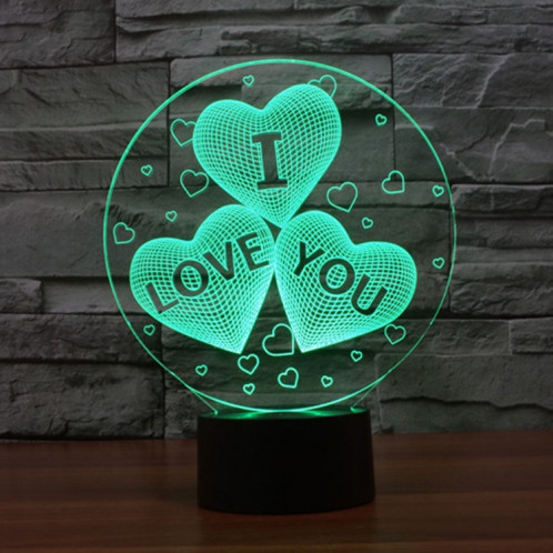 7 couleurs décoloration Creative Visual stéréo lampe 3D Touch Switch Control LED lumière bureau lampe nuit lumière nouveauté cadeau SH2299571-012