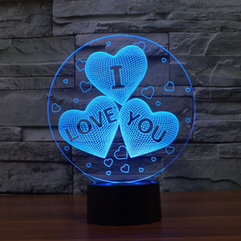 7 couleurs décoloration Creative Visual stéréo lampe 3D Touch Switch Control LED lumière bureau lampe nuit lumière nouveauté cadeau SH2299571-012
