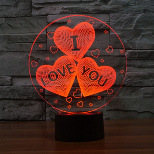 7 couleurs décoloration Creative Visual stéréo lampe 3D Touch Switch Control LED lumière bureau lampe nuit lumière nouveauté cadeau SH2299571-012