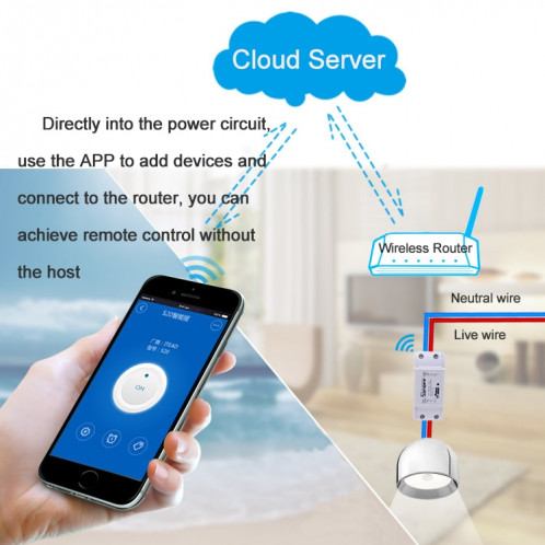 Sonoff eWelink Téléphone APP WiFi 2.4GHz DIY Smart LED Commutateur Télécommande Module, Soutien Alexa Echo et Google Home Contrôle vocal, AC 90-250V SS24171021-016