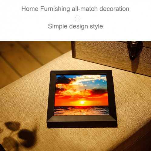 1 W Sunset Pattern Télécommande Dimming Chaud Blanc Lumière Creative Photo Cadre LED Décoration Lampe Nouveauté Cadeau Nuit Lumière Lampe S1586B900-07