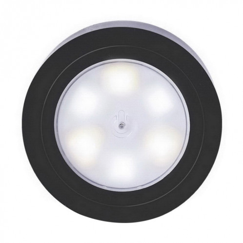 1.2W 6 LEDs Chaud Blanc / Blanc / Jaune Lumière Décoration Night Light pour Voiture, Hôtel, Couloir, Hall d'Exposition, Armoire (Noir) S1588B1919-08