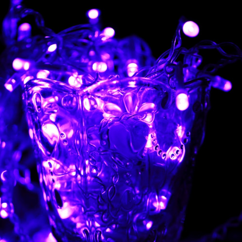 3.5m 6W 96 LEDs peu barres de glace ficelles de dévoration de la chaîne avec le joint d'extrémité et le contrôleur multifonctionnel, prise de l'UE, CA 220V (lumière violette) S30APL107-08