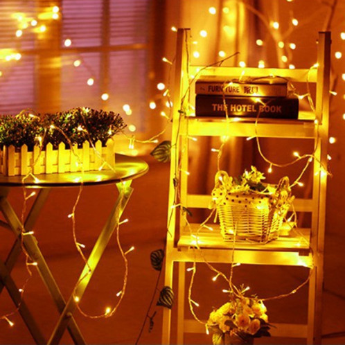 3.5m 6W 96 LEDs peu de barres de glace ficelles de dévoration de la chaîne avec le joint d'extrémité et le contrôleur multifonctionnel, prise de l'UE, CA 220V (lumière jaune) S30AYL257-08