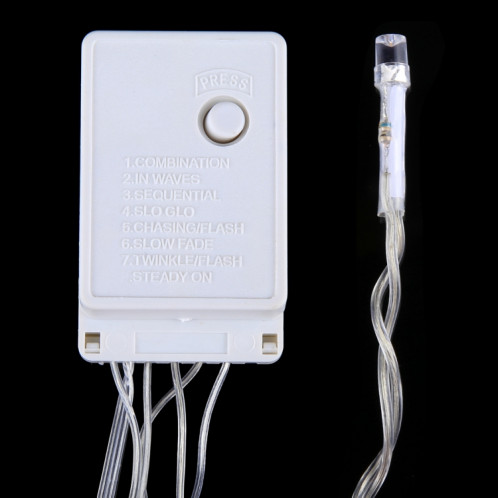 3.5m 6W 96 LEDs peu de barres de glace ficelles de dévoration de la chaîne avec le joint d'extrémité et le contrôleur multifonctionnel, prise des USA, CA 110V (lumière bleue) S31DBL251-08