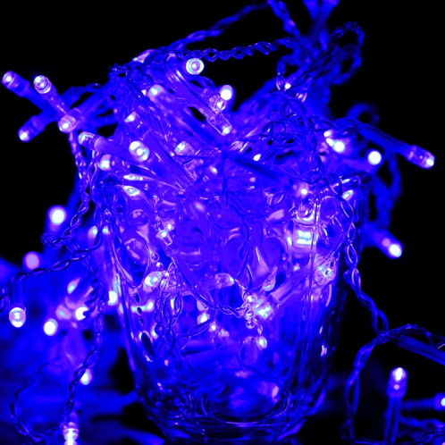 3.5m 6W 96 LEDs peu de barres de glace ficelles de dévoration de la chaîne avec le joint d'extrémité et le contrôleur multifonctionnel, prise des USA, CA 110V (lumière bleue) S31DBL251-08