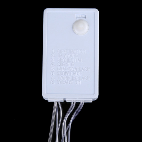 3m (Longueur) x 3m (Hauteur) 18W 300 LED Lumières de déviation de chaîne de rideau avec le joint d'extrémité et le contrôleur multifonctionnel et la mémoire imperméable à l'eau, prise des USA, CA 110V S32DWW1011-09