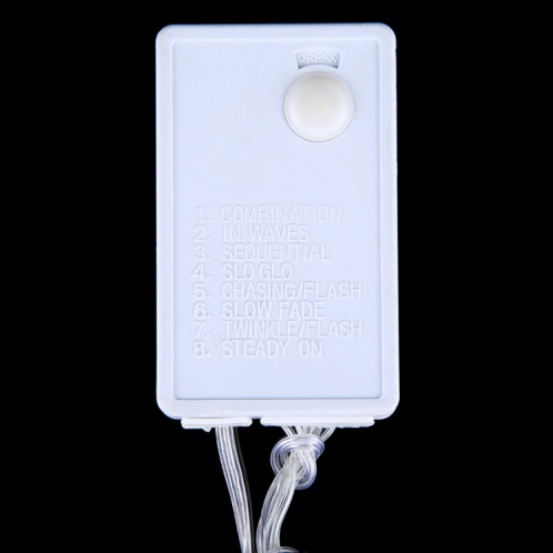 3m (Longueur) x 3m (Hauteur) 18W 300 LEDs Lumières de déviation de la chaîne de rideau avec le joint d'extrémité et le contrôleur multifonctionnel et la mémoire imperméabilisent, prise de l'UE, CA 220V S33ABL1973-08
