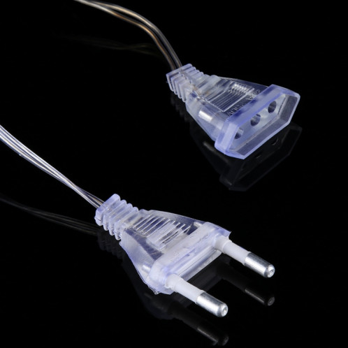 3m (longueur) x 2m (hauteur) 12W 200 LED Réticule String Devoration Lights avec la fin conjointe et le contrôleur multi-fonction, prise de l'UE, AC 220V (lumière bleue) S35ABL1965-08