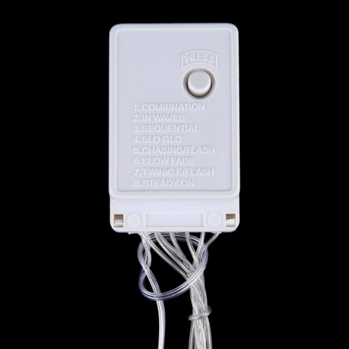 3m (longueur) x 2m (hauteur) 12W 200 LED Réticule String Devoration Lights avec la fin conjointe et le contrôleur multi-fonction, prise de l'UE, AC 220V (lumière bleue) S35ABL1965-08