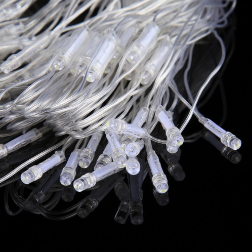 3m (Longueur) x 2m (Hauteur) 12W 200 LEDs Reticular String Devoration Lights avec le joint d'extrémité et le contrôleur multifonctionnel, prise de l'UE, AC 220V (lumière colorée) S35ACL1667-08