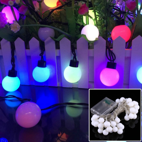 4m 3W 40 LEDs 3 x piles AA alimenté chaîne décoration lumière avec 3 modes, DC 4.5V (lumière colorée) S406CL565-08