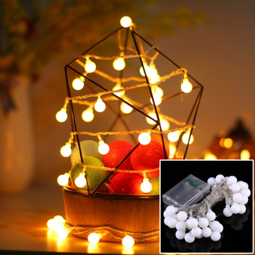 4m 3W 40 LEDs 3 x piles AA alimenté chaîne décoration lumière avec 3 modes, DC 4.5V (blanc chaud) S406WW947-08