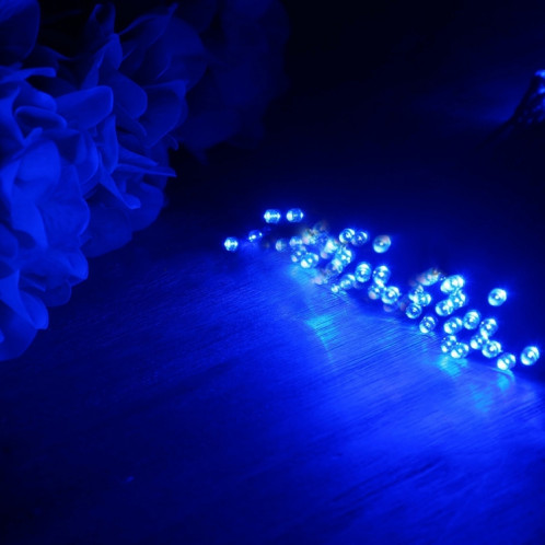 17m 100 LEDs IP44 Panneau solaire étanche fée lampe vacances décorative lumière (lumière bleue) S109BL84-011