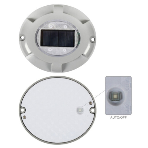 LED lampe de sol intégrée à énergie solaire résistante à haute pression IP65 lampe de pelouse de jardin extérieure étanche, lumière chaude 3000K SH2833255-08