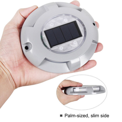 LED lampe de sol intégrée à énergie solaire résistante à haute pression IP65 lampe de pelouse de jardin extérieure étanche, lumière chaude 3000K SH2833255-08