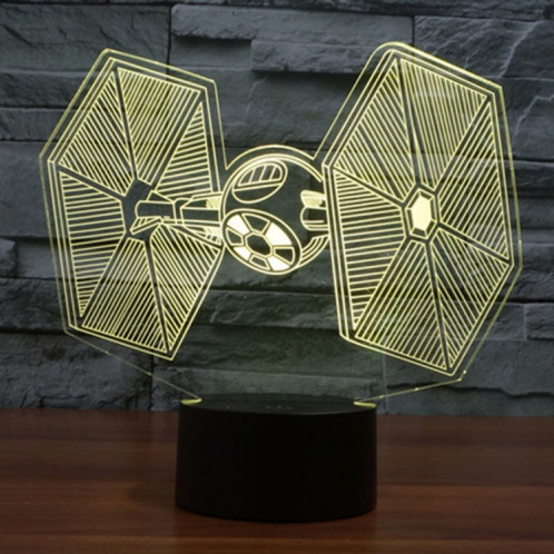 Cravate Fighter Style 7 Couleur Décoloration Creative Visual Stéréo Lampe 3D Tactile Commutateur LED Lumière Bureau Lampe Nuit Lumière SC2894242-013