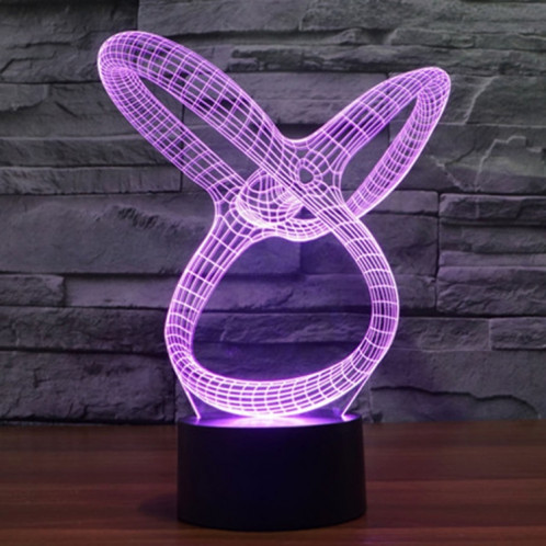 Résumé Style 7 Couleur Décoloration Creative Laser stéréo Lampe 3D Touch Switch Control LED Light Lampe de bureau Night Light SR29185-013
