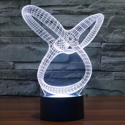 Résumé Style 7 Couleur Décoloration Creative Laser stéréo Lampe 3D Touch Switch Control LED Light Lampe de bureau Night Light SR29185-013