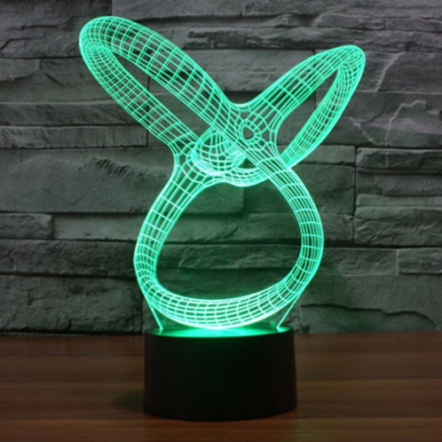 Résumé Style 7 Couleur Décoloration Creative Laser stéréo Lampe 3D Touch Switch Control LED Light Lampe de bureau Night Light SR29185-013
