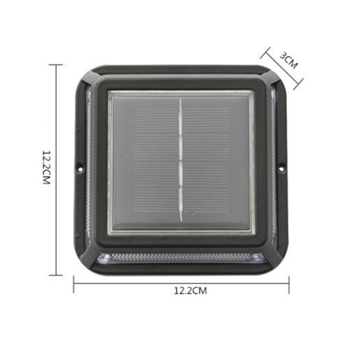Lampe d'angle à LED Lampe de sol intégrée à énergie solaire IP65 Lampe de pelouse de jardin extérieure étanche SH3224191-06