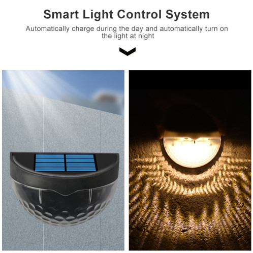 Lumière de clôture à l'eau solaire de 6 LED (lumière blanche) SH3WLW1733-07