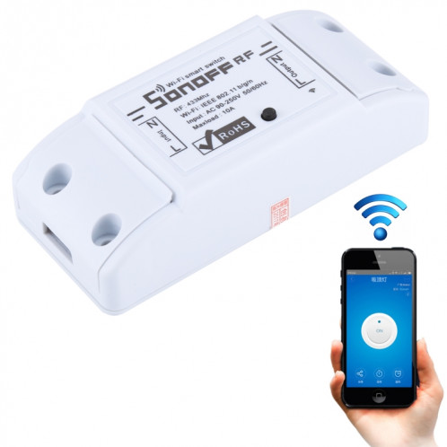 Sonoff 433MHz DIY WiFi Smart Télécommande sans fil Minuteur Module Interrupteur d'alimentation pour Smart Home, Soutien iOS et Android SS3516565-013