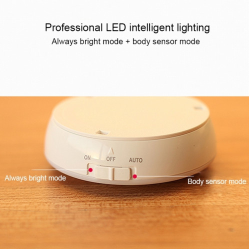 CL018 LED d'induction de corps humain Nightlight USB Charging Bedroom Éclairage de chevet, Distance d'induction: 3m, Couleur de lumière: Lumière chaude SC04WW4-013