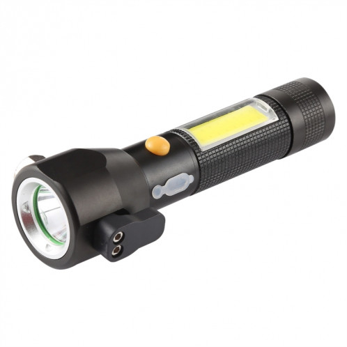 Lampe de poche à DEL rechargeable étanche de 10 000 lumens IPX4 avec marteau de sécurité et 3 modes SH3612924-010