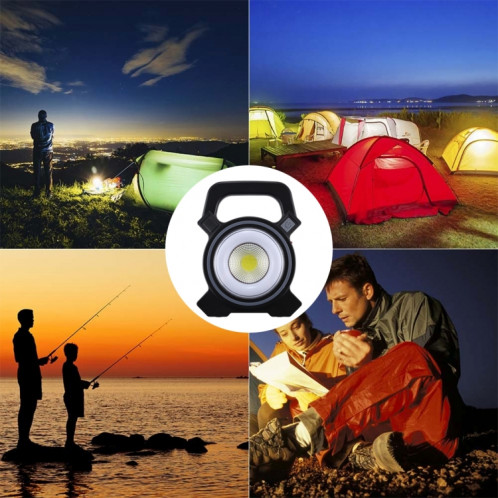 Lumière blanche rechargeable solaire de travail de l'ÉPI LED de W815-1 10W, lampe de camping tenue dans la main avec le panneau solaire SH36171245-011